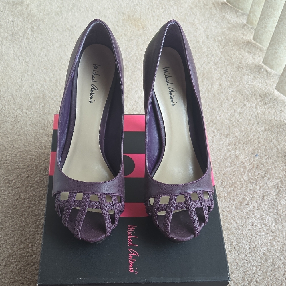 Michael Antonio Purple Women's Heels